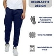 thumbnail image 5 of Galaxy by Harvic 3-Pack Mens Slim Fit Fleece Jogger Sweatpants (S-2XL), 5 of 7