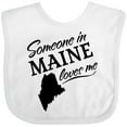 thumbnail image 3 of Inktastic Someone in Maine Loves Me Boys or Girls Baby Bib, 3 of 4