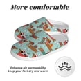 thumbnail image 6 of KLL Dachshund Christmas Play Pattern Adult Unisex Cozy Slippers,Fuzzy Slip-on Slippers TPR Sole Slippers Comfort Plush Home Footwear for Indoor & Outdoor-46/47, 6 of 7
