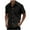 Black, variant on Dagugfen Dress Shirts for Men Button down Loose Business Casual Formal Short Sleeve Shirts Solid Color