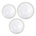 thumbnail image 4 of Gold/Clear Acrylic Round Charger Plates with Beaded Rim Dinner Charger Plates To Make Things Swankier Designed It On The Master of Luster, 4 of 9