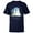 Navy, variant on Star Wars The Mandalorian Grogu Tis the Season Holiday Standard - Short Sleeve T-Shirt for Kids – Customized-White