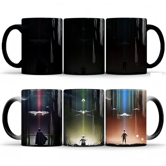 Star Anime Wars Changing Coffee Mug Heat-Sensitive Reactive Ceramic Cup Coffee Mug