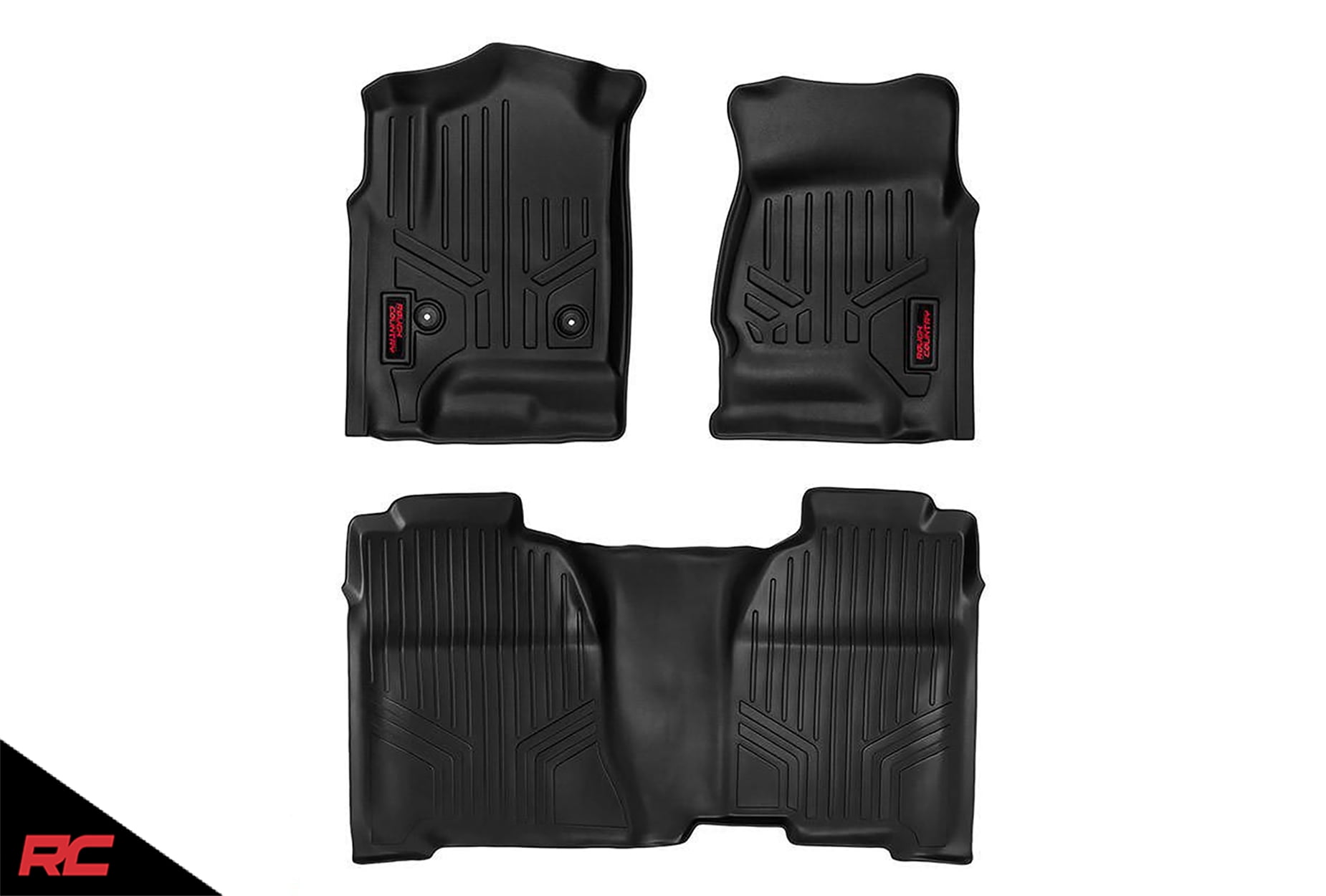 Rough Country Floor Liners Compatible W 2015 2020 Chevy