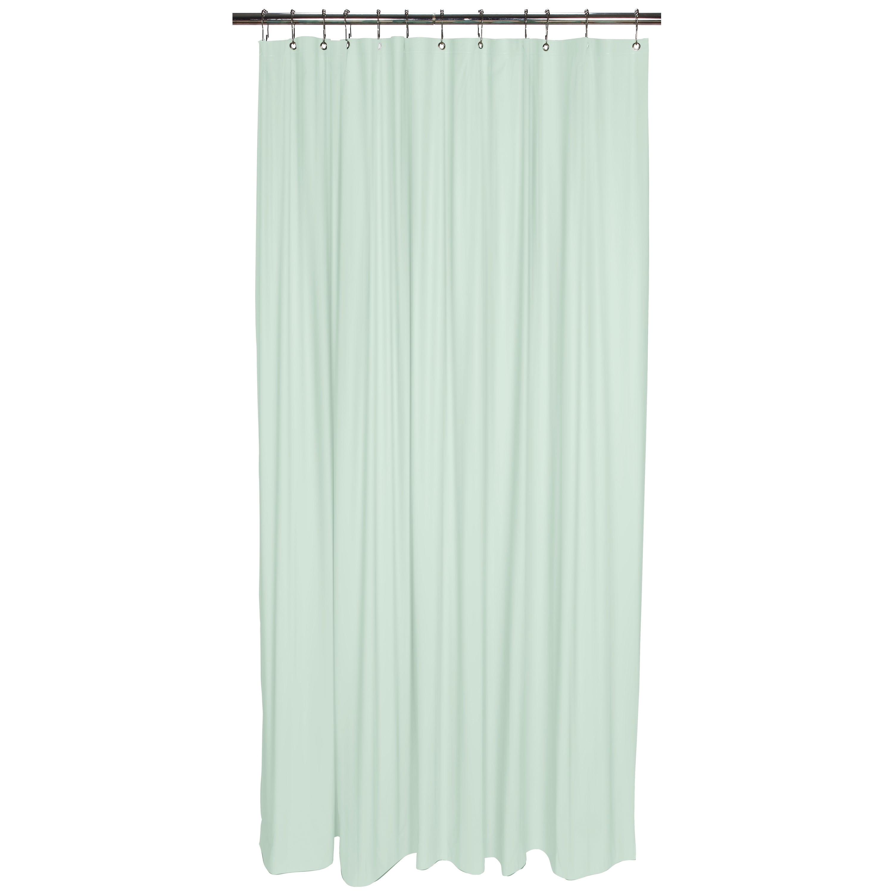Bath Bliss 2 Pack PVC Heavy Grommet Bathroom Shower Liner in Mint