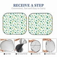 thumbnail image 5 of Goofa Pineapple Pattern 2 Piece Car Windshield Sun Shade Foldable | Front Windshield Shade for Sun, Heat and UV Rays | Sunshade for Car Front Window-Large, 5 of 7