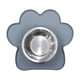 thumbnail image 1 of Comedero para perros, comedero para mascotas, comedero portátil para mascotas, tapete de silicona antideslizante. Gris, 1 of 9