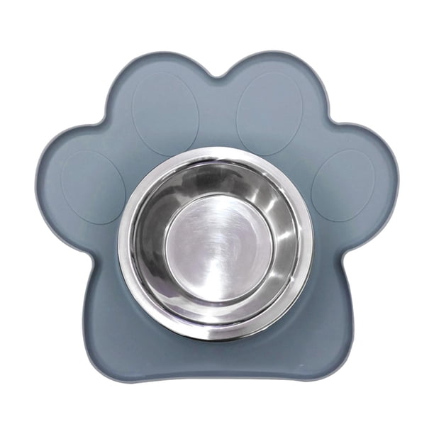 Comedero para perros, Comedero para mascotas, Contenedor de comida, Comedero para gatos, Comedero para gatitos, Gris