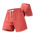 thumbnail image 2 of XFeng Men Athletic Shorts Elastic Drawstring Waist Quick Dry Side Split Casual Sports Shorts, 2 of 4