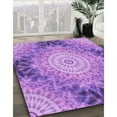 thumbnail image 3 of Ahgly Company Machine Washable Indoor Rectangle Transitional Violet Purple Area Rugs, 4' x 6', 3 of 7