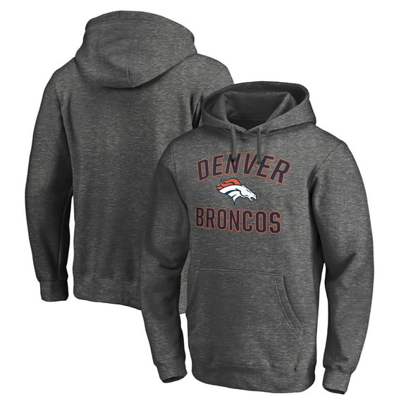 Men's Charcoal Denver Broncos Victory Arch Pullover Hoodie