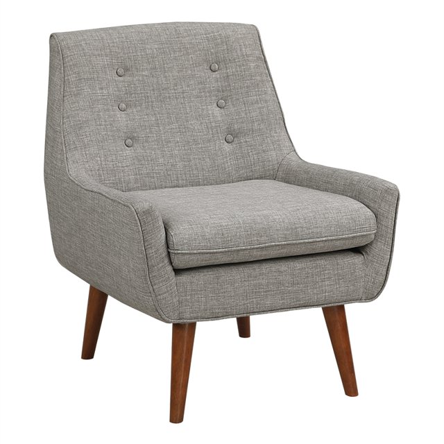 OSP Home Furnishings Rhodes Chair in Dove Gray Fabric