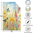 thumbnail image 3 of 4 Pack Wildflowers Kitchen Towels Highly Absorbent, Super Soft Dishcloths 18 x 28 Inches Reusable Quick Drying Tea Towels Set for Home,Kitchen Decor Wash cloth, 3 of 7