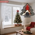 thumbnail image 4 of Stylish Metal Hanging Christmas Tree Wind Spinner - Concentric Lines & Dog Motif - Perfect Garden Decor for Holiday Cheer, 4 of 7