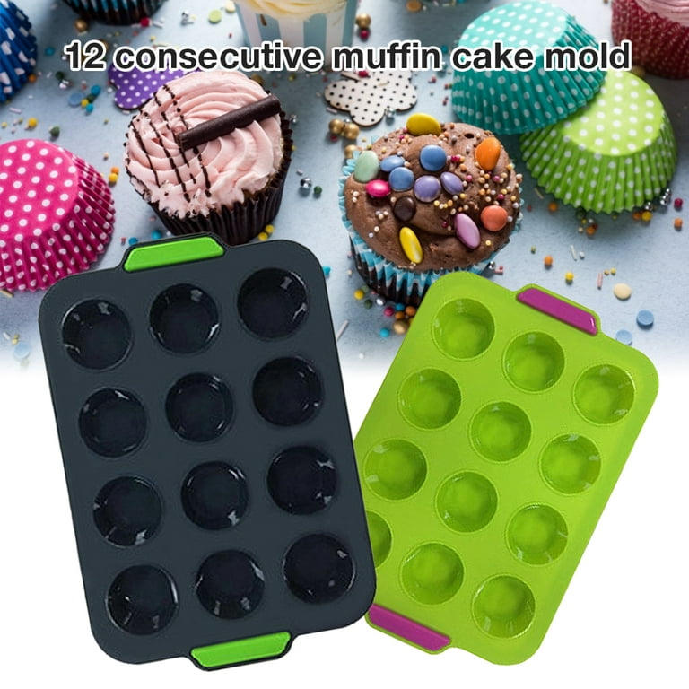 Mini Muffin 24 Holes Silicone Round Mold DIY Cupcake Cookies