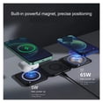 thumbnail image 3 of Wireless Charging, 65W Magnetic Wireless Charger 3 In 1 Stand Foldable For Phone Watch Earphone Portable Fast Chargers
--------
Safe Charging Base, 3 of 6