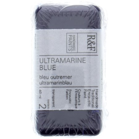 UPC: 0836943000216 | R&F Handmade Paints Encaustic Paint Cake  40ml  Ultramarine Blue