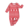 thumbnail image 4 of FOCUSNORM Pyjamas Assortis à la Famille de Noël, Haut à Manches Longues avec Pantalon, 4 of 9