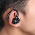 thumbnail image 3 of Auriculares inalámbricos estéreo impermeables para negocios, intrauditivos para correr, deportes, exteriores, juegos de ordenador portátil en interior Negro, 3 of 8