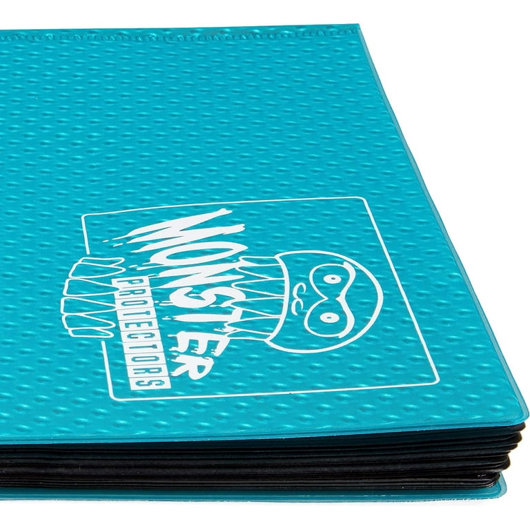 Monster Binder - 9 Pocket Trading Card Album - Holofoil Aqua Blue- Holds  360 Yugioh, Magic, and Pokemon Cards - Walmart.com