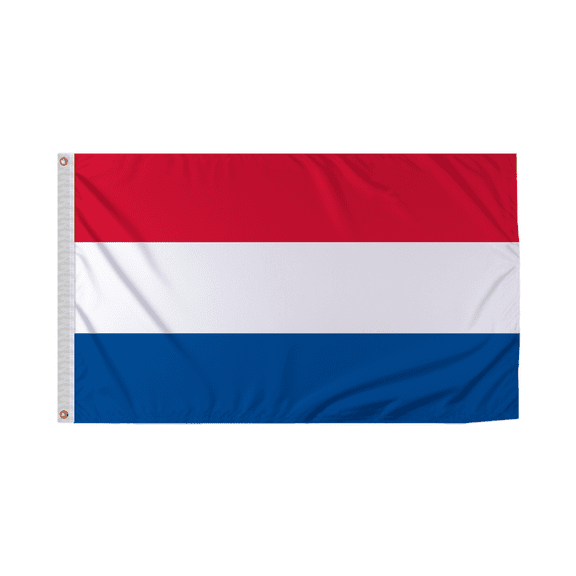 Promopatriot Netherlands Country Flag 3x5 Ft Outdoor Nylon Double Stitched Edges Canvas Header Brass Grommets 3'x5' Netherlands