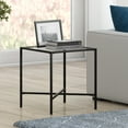 thumbnail image 2 of Evelyn&Zoe Henley 20" Wide Square Side Table with Glass Top, Blackened Bronze, 2 of 7