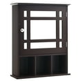 thumbnail image 1 of Gymax Armoire à Pharmacie Murale Miroir avec Tablette Réglable et Rangement Supérieur, Brun, 1 of 10