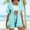 Suit-691Mint Green, variant on Gamivast Vacation Outfits for Women 2 Piece Tropical Leaf Print Kimono & Shorts Summer Sets Boho Open Front Cardigan Cover Up Beach Wear Suits