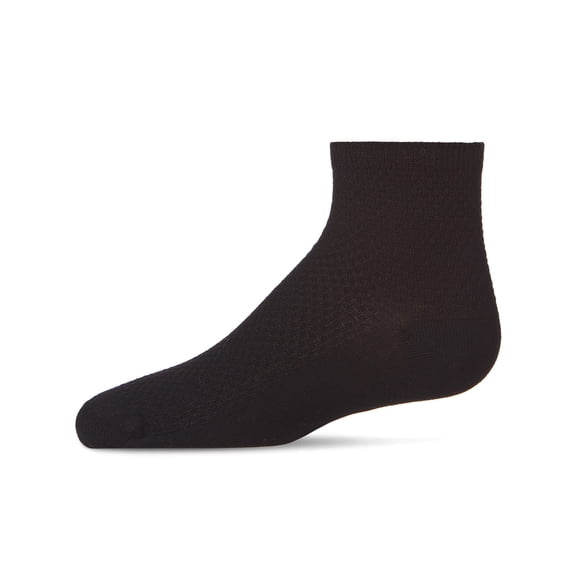 MeMoi Pique Stitch Anklet Socks - Girls - Female, 10, Latte