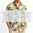 thumbnail image 2 of Vmvidoty Shirt for Men Summer Casual Beach Button Down Short Sleeve Printed Tropical Vacation Shirts K1 M, 2 of 4