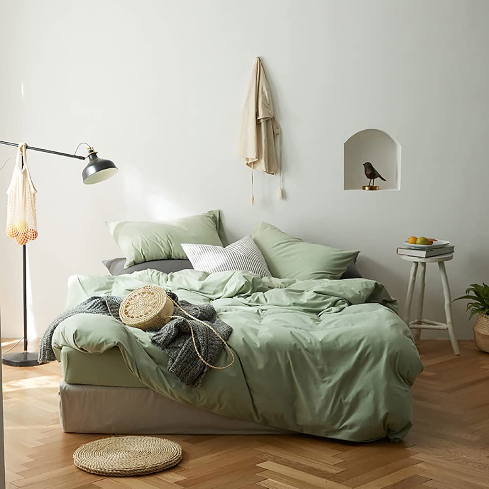 bright green duvet