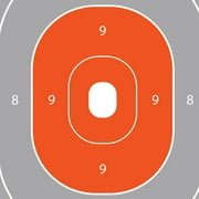 EZ Aim Paper Trainer Shooting Targets, 12W x 15H, 0.39 lb,12-Pack, Black