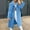 Blue, variant on Fleece Jacket Sevevn Women's Long Sleeve Lapel Solid Color Casual Fashion Winter Wool Coats