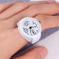 thumbnail image 3 of GOOHOCHY 1pc personalidad unisex reloj en forma de anillo de dedo moda exquisito anillo de reloj de cuarzo (blanco), 3 of 7