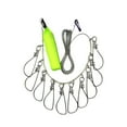 thumbnail image 3 of Clip para cuerda de pesca, soporte para pesca, broche de metal de alta resistencia, candado grande para pesca verde 10m, 3 of 9