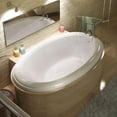 thumbnail image 2 of Petite 44 x 78 Oval Soaking Bathtub with Center Drain in White, 2 of 2