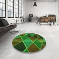 thumbnail image 3 of Ahgly Company Indoor Rectangle Patterned Army Green Area Rugs, 2' x 5', 3 of 6