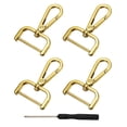 thumbnail image 1 of Uxcell Swivel Clasps Hook, ID Detachable Snap Hook with Screwdriver Gold 1-1/4 Inch, 1 of 7
