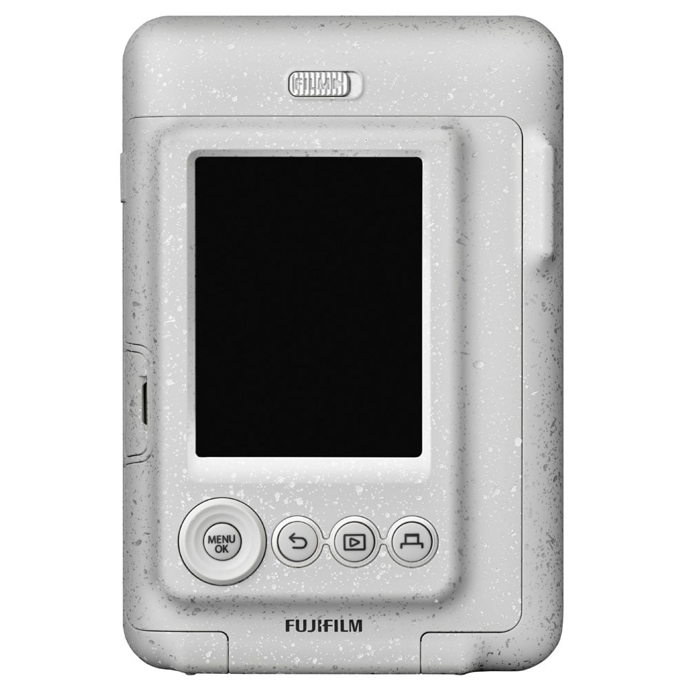 FUJIFILM INSTAX Mini LiPlay Hybrid Instant Camera (Stone White) + Top Acc.  Kit!