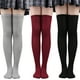 thumbnail image 3 of Calcetines de baile cosplay para mujer, calcetines hasta la rodilla de color liso, calcetines altos para mujer, calcetines de rendimiento, 3 of 6
