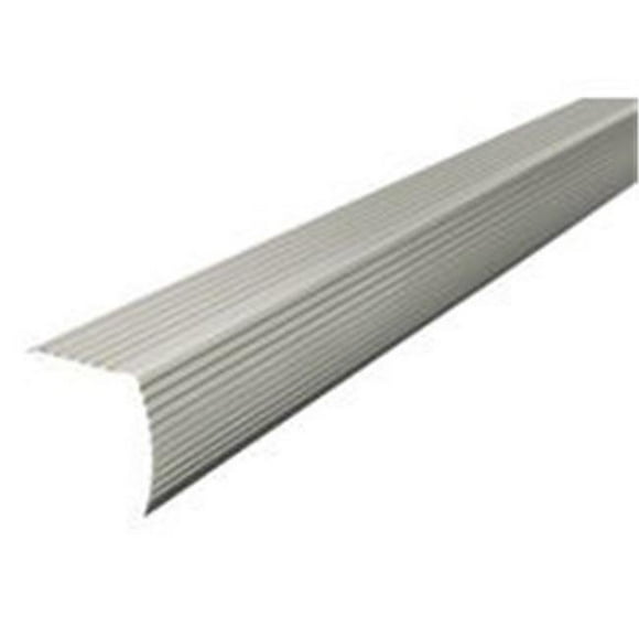 72 in. Fluted Stair Edging&#44; Satin Sliver