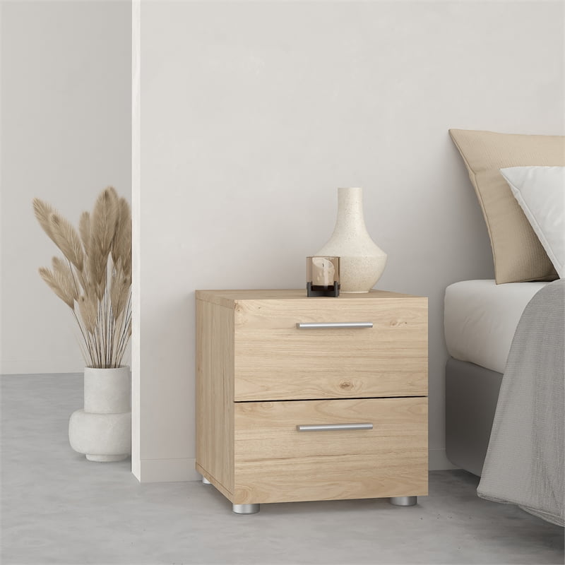 Tvilum Loft 2 Drawer Jackson Hickory Nightstand - Set of 2