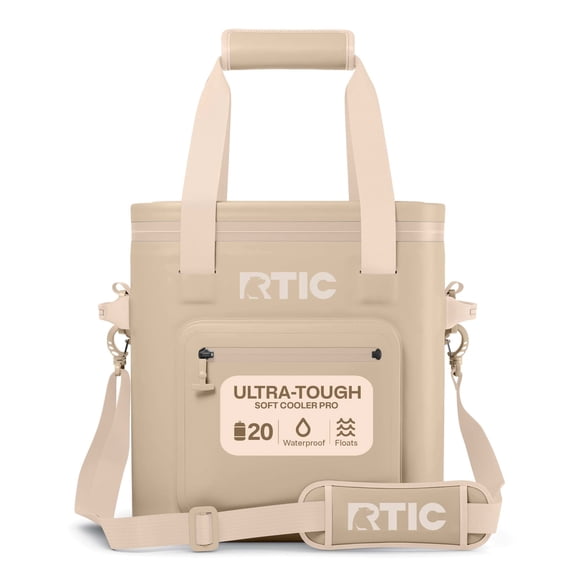 RTIC 20 Can Ultra-Tough Soft Cooler Pro, Leakproof Cooler, Waterproof Zipper, Beach