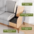 thumbnail image 6 of 68" Loveseat Sofa, Comfy Grey Linen Couches for Living Room, Mid Century Modern Love Seat Sofa, Tool-Free Setup Small Couches for Bedroom Office, 6 of 9