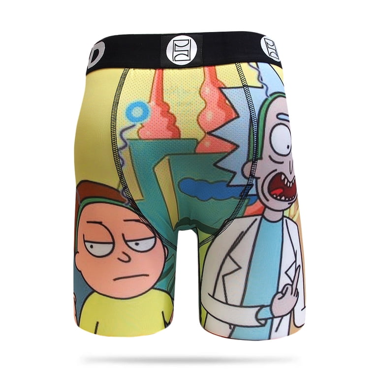 PSD Yorknew City Boxer Briefs For Men - Anime Character Print, Moisture-Wicking, Size XL