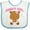 White and Blue, variant on Inktastic Nana Girl Baby Bear Girls Baby Bib