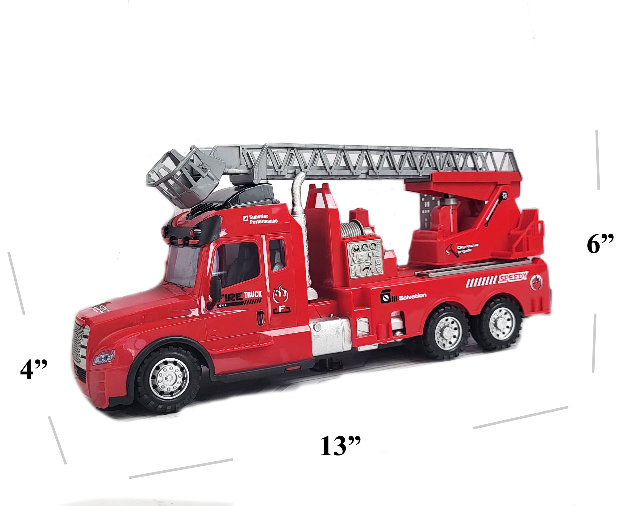 Remote Control 1:15 Scale Big Rig Unisex Truck Featuring Rotating Crane and Basket with attributes