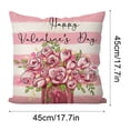 thumbnail image 3 of Valentine's Day Linen Pillowcase Home Sofa Cushion Pillowcase Multicolor, 3 of 6