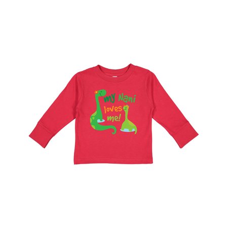 

Inktastic My Nani Loves Me Girls Gift Gift Toddler Boy Girl Long Sleeve T-Shirt