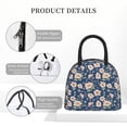thumbnail image 4 of Fotbe Flower Bolsa de Almuerzo con Estampado, Lonchera Aislada, Contenedor de Comida Reutilizable Tipo Cooler a Prueba de Fugas, 4 of 6